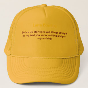 Casquette T-shirt de bowling de pelouse.