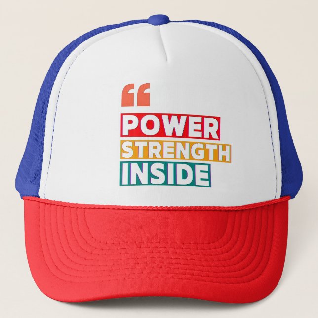 Casquette T-shirt de devis motivationnel (Devant)