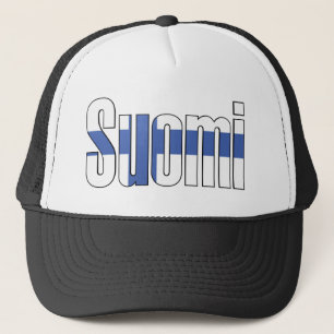 Casquette T-shirt de drapeau de Suomi (Finlande)