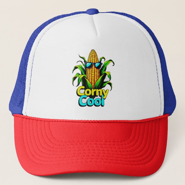 Casquette "T-Shirt de maïs Cool : Tee graphique amusante et  (Devant)