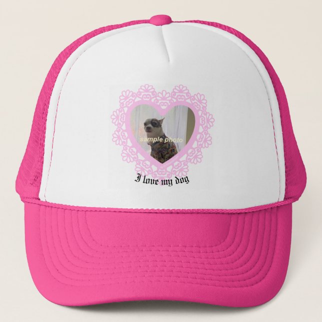 Casquette T-shirt Dingus Heart Lace Frame (Devant)