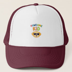 Casquette T-shirt « Enfant génial, chien mignon » pour garço