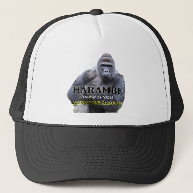 Casquette T-shirt Harambe Gorilla (Devant)