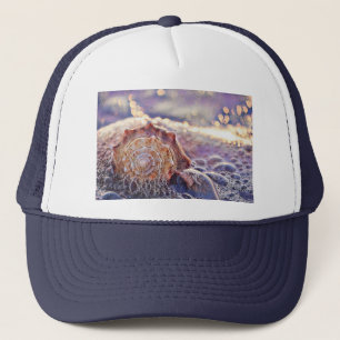 Casquette T-shirt vintage Aquarelle violet rose