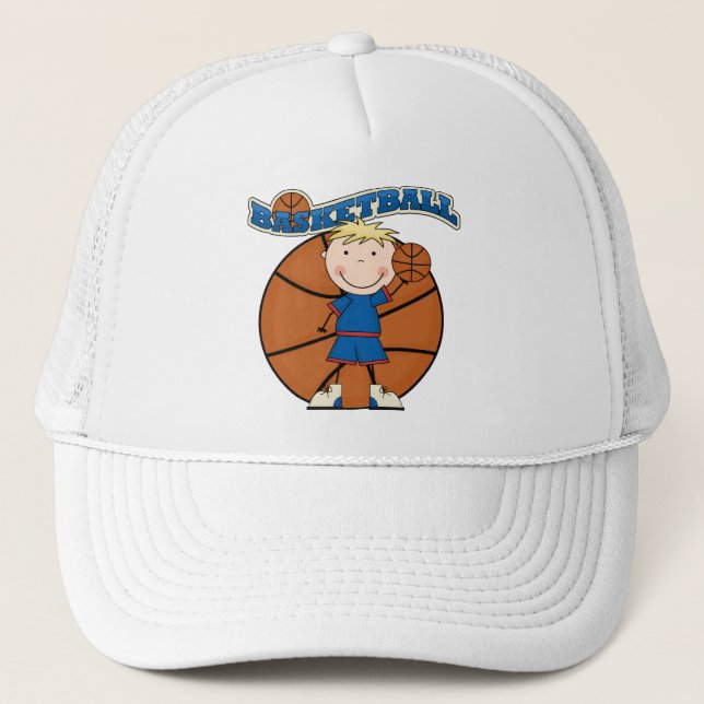Casquette T-shirts et cadeaux blonds de garçon de (Devant)