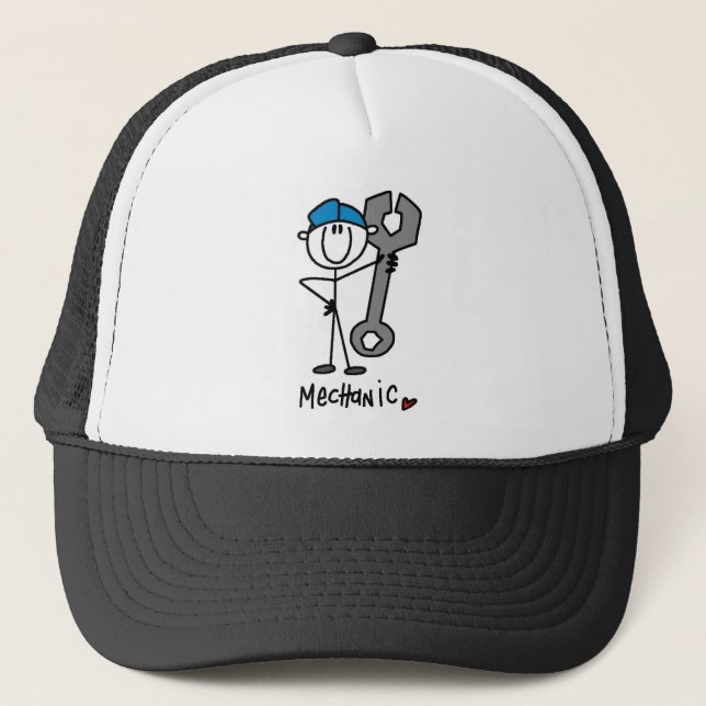 Casquette T-shirts et cadeaux de base de mécanicien (Devant)