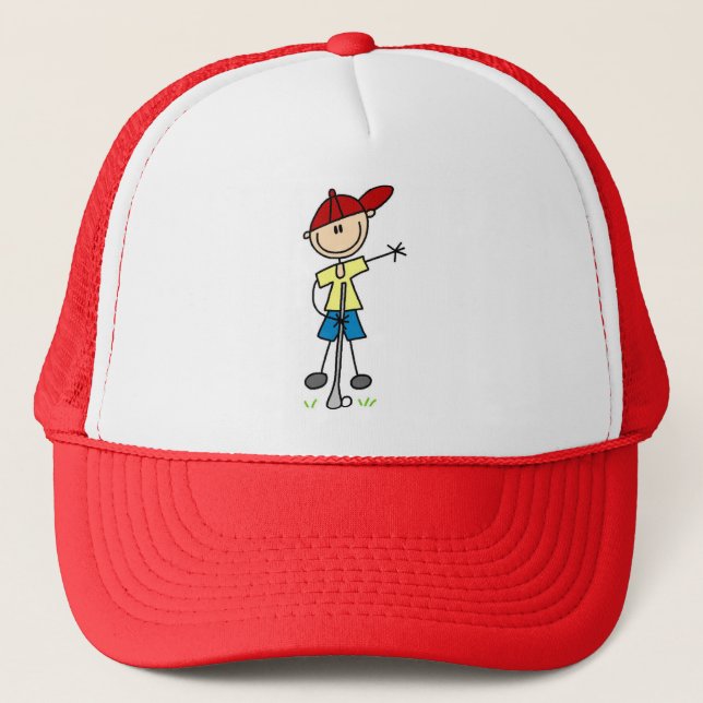 Casquette T-shirts et cadeaux de golfeur de garçon (Devant)
