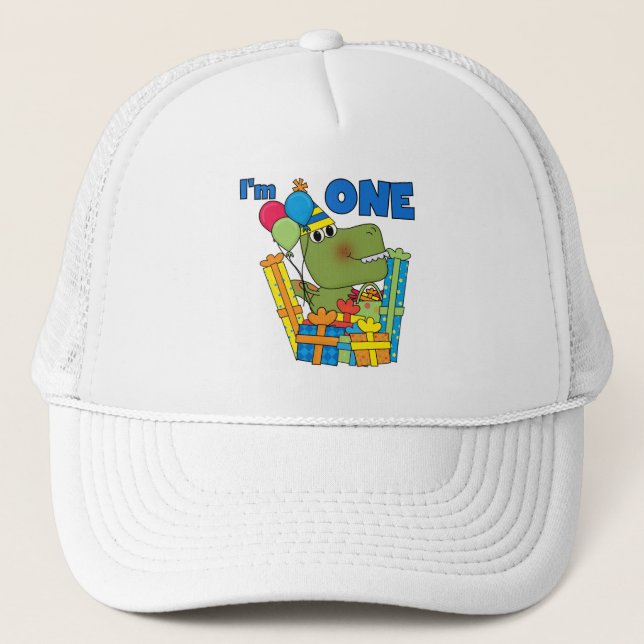Casquette T-shirts et cadeaux Little Dino 1er anniversaire (Devant)