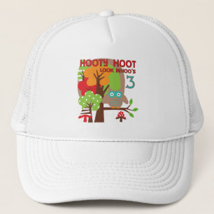 Casquette T-shirts et cadeaux pour le 3e anniversaire de Owl