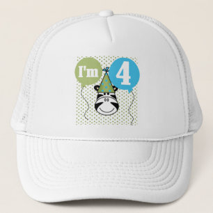 Casquette T-shirts et cadeaux Zebra 4e anniversaire