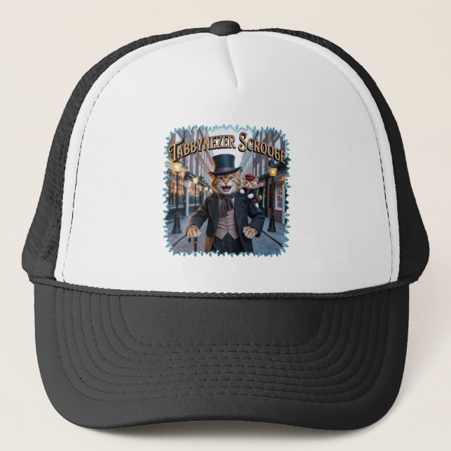 Casquette Tabbynezer Scrooge Illustration – Tabby Scrooge (Devant)