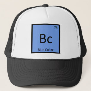Casquette Tableau périodique de chimie des travailleurs cols