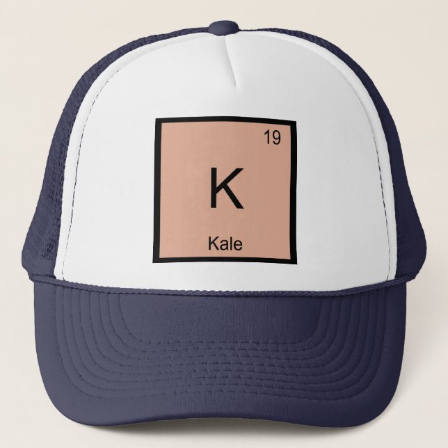 Casquette Tableau périodique d'élément nommé de chimie de (Devant)