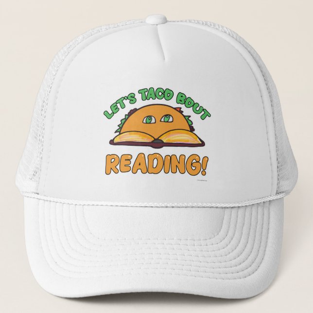 Casquette Taco Bout Lecture amusante Cartographie Art livre (Devant)