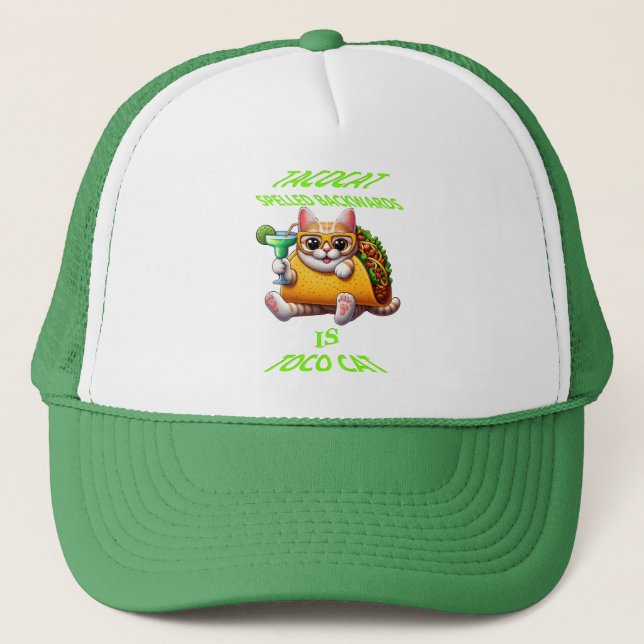 Casquette Taco Traite Avec Feline Friend (Devant)