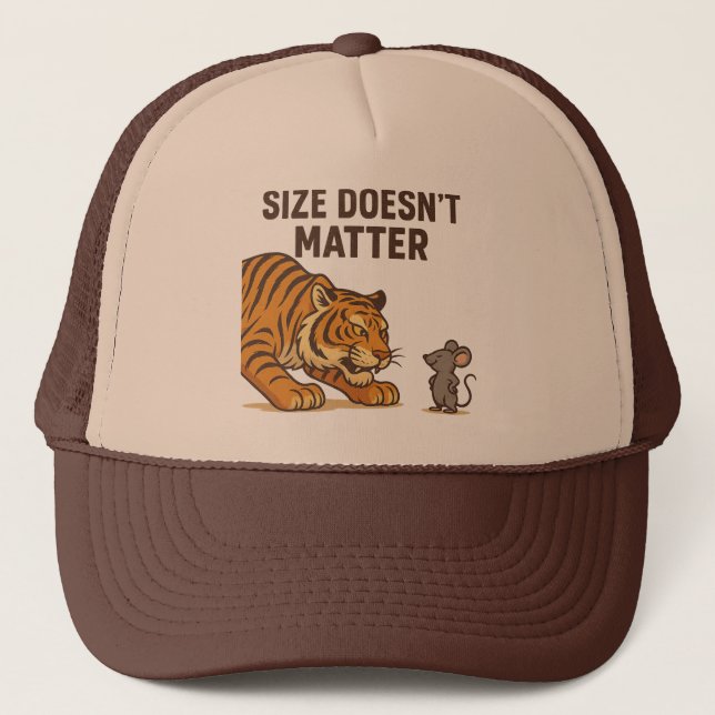 Casquette Taille ne me fait pas peur - Souris contre Tiger S (Devant)