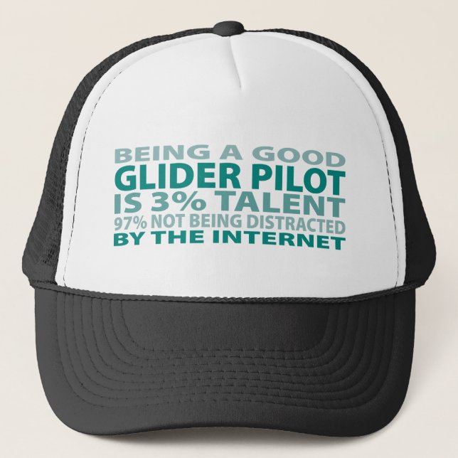Casquette Talent du pilote de planeur 3% (Devant)