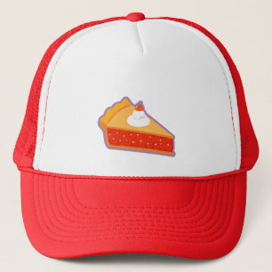 Casquette Tarte aux cerises avec la crème fouettée