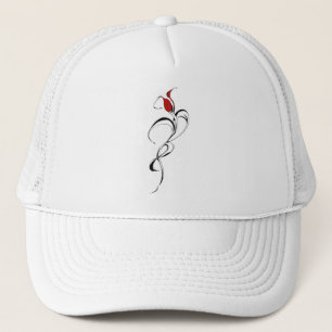 Casquette Tatouage artistique tribal surréaliste de dame à l