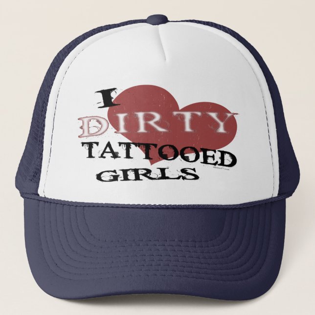 Casquette tatoué sale de filles (Devant)