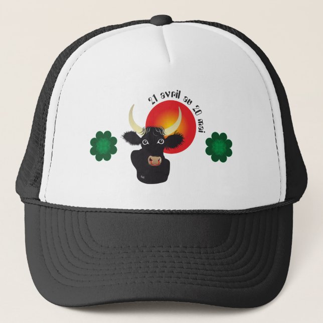 Casquette Taureau 21 avril au 20 mai (Devant)