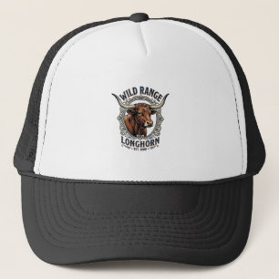 Casquette Taureau Longhorn Graphique Gravure Vintage Art Occ