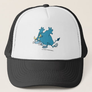 Casquette taureau qui charge dessin animé