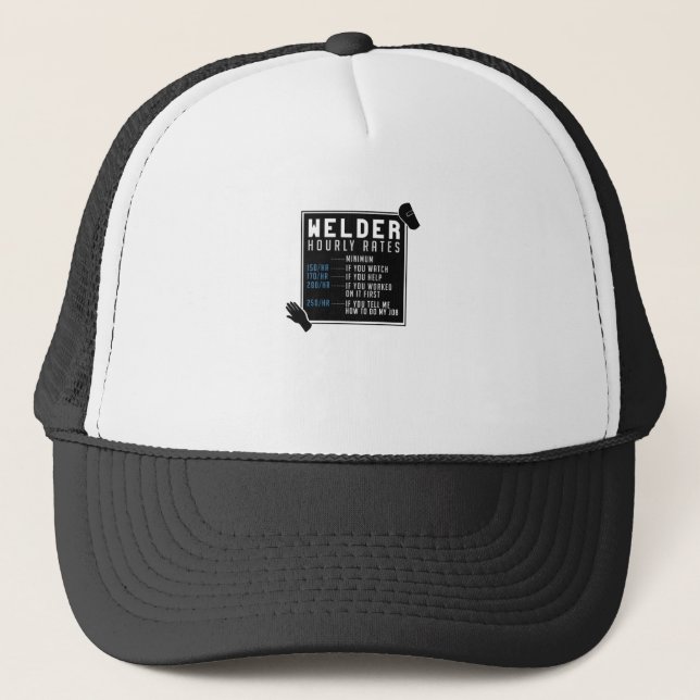 Casquette Taux horaires de soudure (Devant)