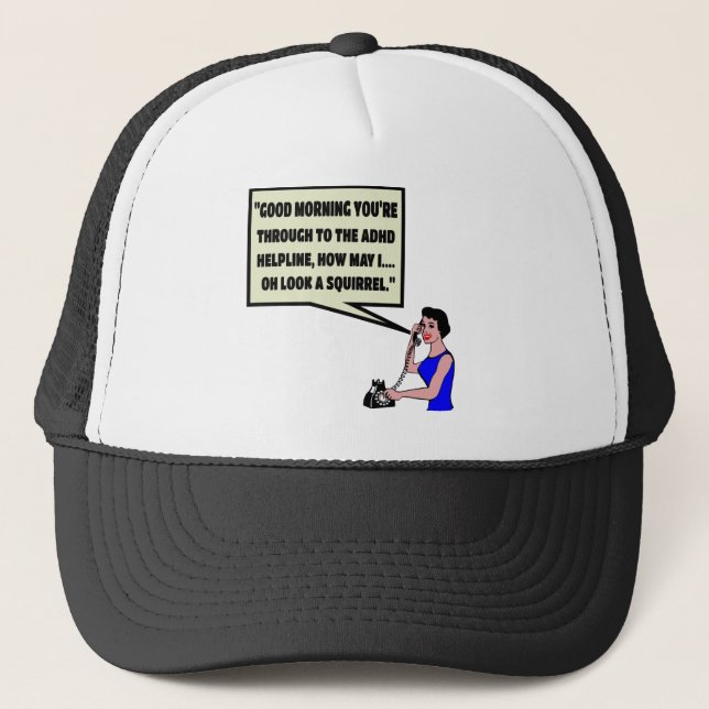 Casquette TDAH drôle (Devant)