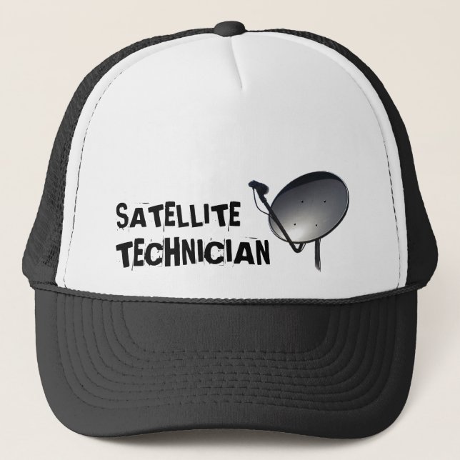 CASQUETTE TECHNICIEN PROFESSIONNEL D'ANTENNE PARABOLIQUE (Devant)