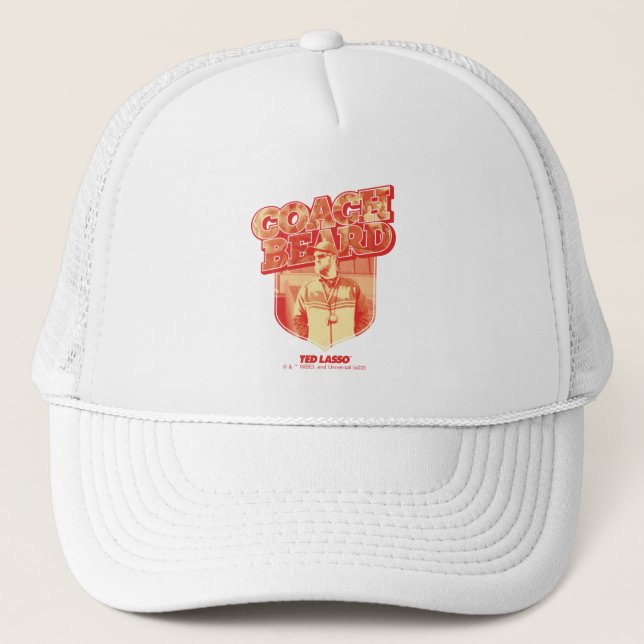 Casquette Ted Lasso | Badge de la barbe de l'entraîneur (Devant)