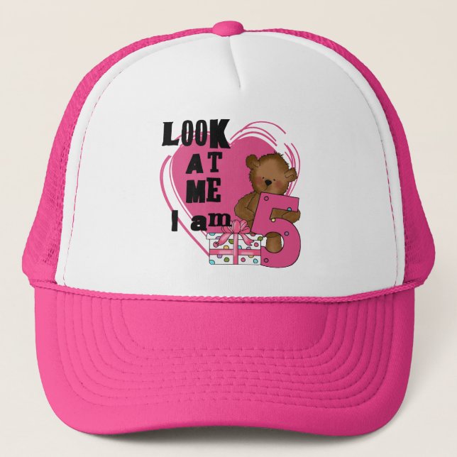 Casquette Teddy Bear I'm 5 Anniversaire T-shirts et cadeaux (Devant)
