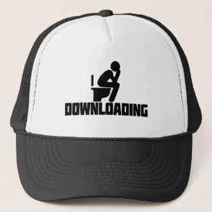 Casquette Téléchargement - Drôle Toilette Pooping
