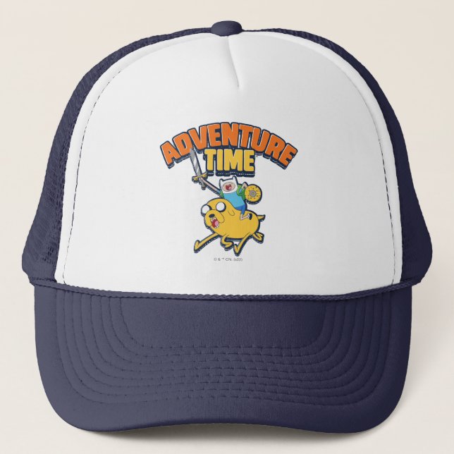 Casquette Temps d'aventure | Finn Riding Jake (Devant)