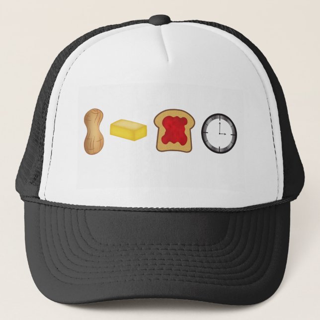 Casquette Temps de gelée de beurre d'arachide horizontal (Devant)