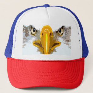 Casquette Tendance bleu rouge blanc aigle Head Pop Art moder