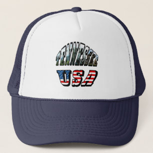 Casquette Tennessee et USA Picture Text