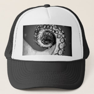 Casquette Tentacle noir et blanc vintage à la pieuvre marine