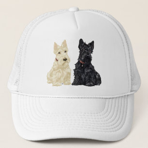 Casquette Tériers écossais roux et noirs