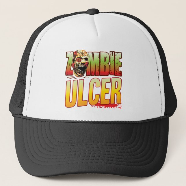 Casquette Tête de zombi d'ulcère (Devant)