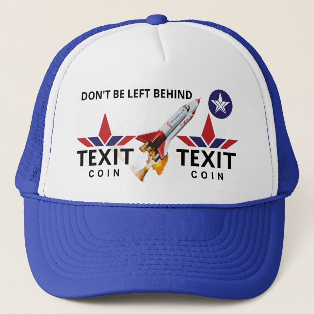 Casquette Texit Coin Official Logo, Rockship, TXC Star White (Devant)