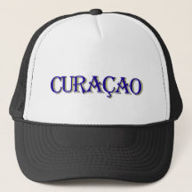 Texte de Curaçao dans les couleurs du drapeau