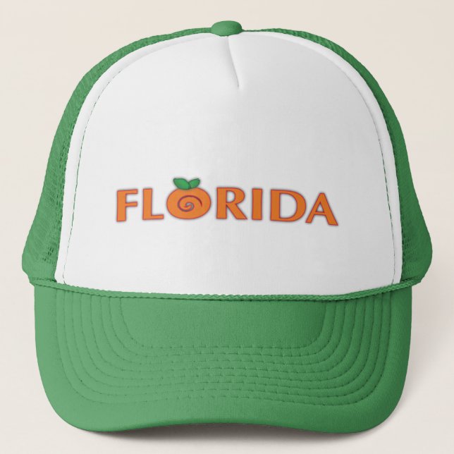Casquette Texte d'orange de la FLORIDE (Devant)