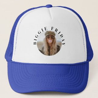 Casquette Texte minimaliste "Biggie vendredi" et photo perso