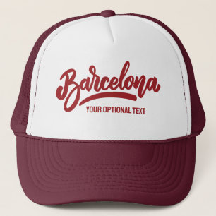 Casquette Texte personnalisé Barcelone
