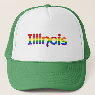 Casquette texte Rainbow Illinois