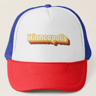 Casquette Texte Vintage rétro de Minneapolis
