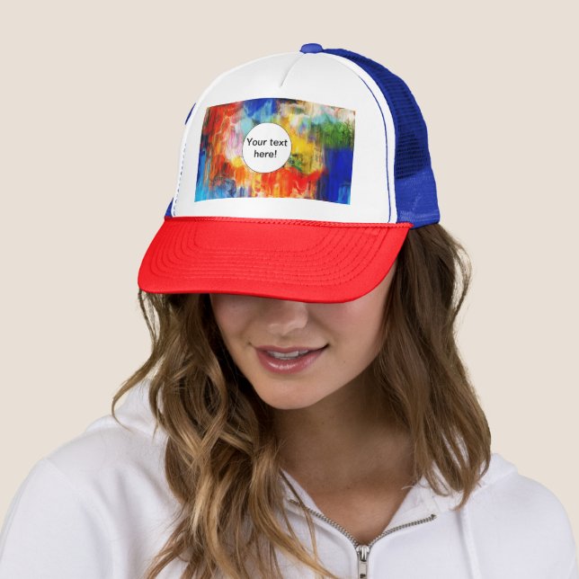 Casquette Texture colorée (En situation)