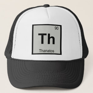 Casquette Th - Thanatos Chimie Symbole du tableau périodique