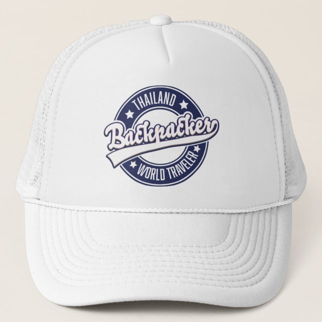 Casquette Thaïlande Backpacker logo World Traveler (Devant)